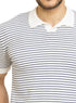 White F - S.Knit Polo T-shirt - Khotwh